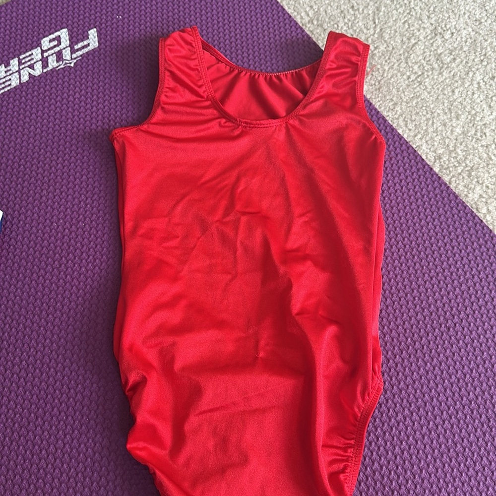 Red Athletic GK Gymnastics Leotard AS - Picture 3 of 5
